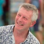 JEFNNB STEPHEN MOSS,  former Springwatch presenter and nature writer , author of  'Wonderland  - a year of Britain's Wildlife, day by day', at the 2017 Hay Festival of Literature and the Arts, Hay on Wye, Wales UK